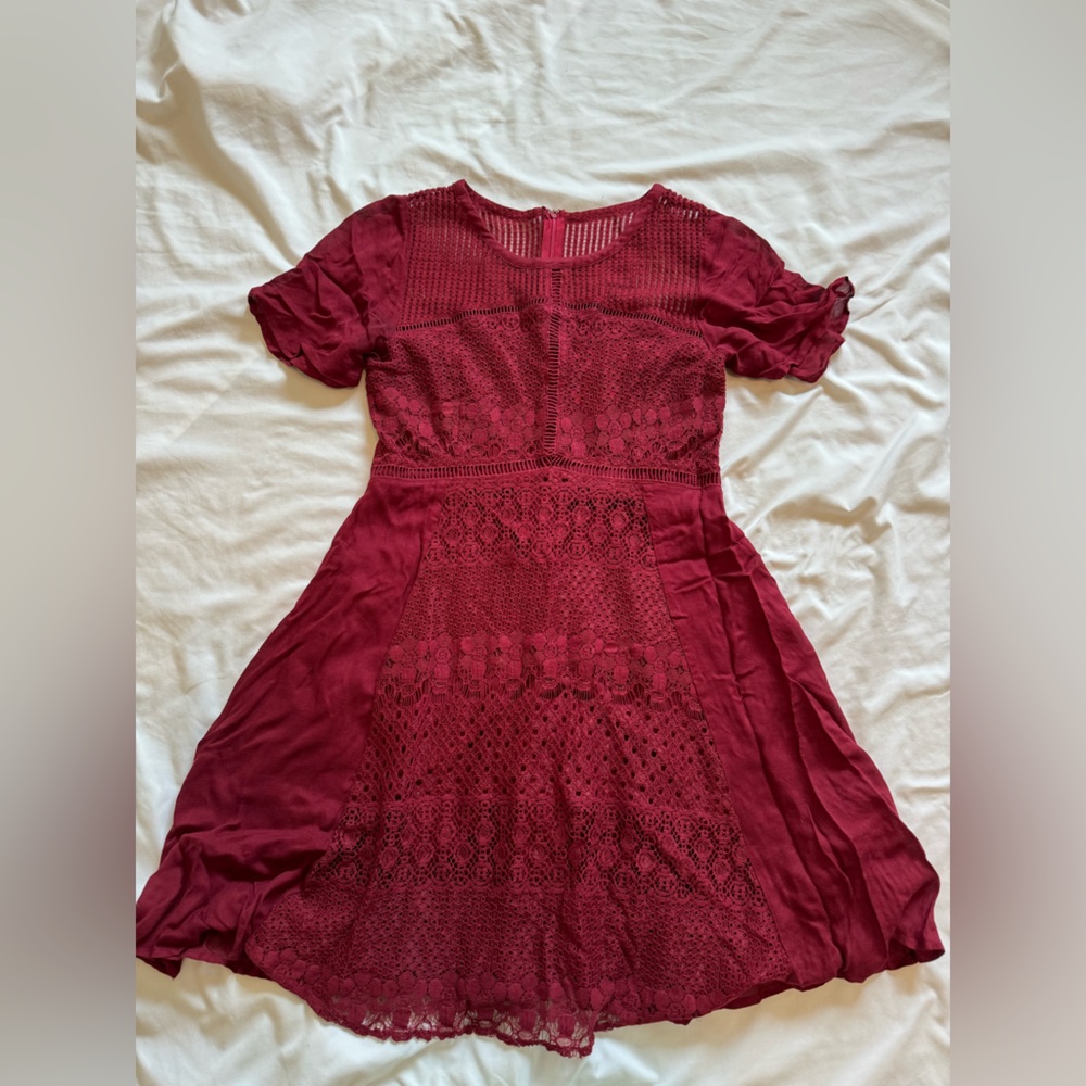 Dress with lace detailing for women